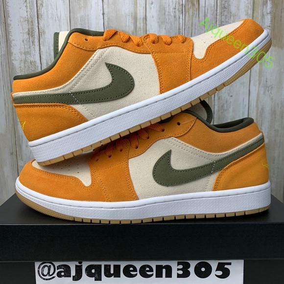 Air Jordan 1 Low Olive Curry - Picture 2 of 6